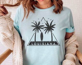 Louisiana Shirt, Louisiana T-Shirt, Womens Louisiana Shirt (Unisex), State of Louisiana Gift, Louisiana Vacation Tee, Louisiana Beach Shirt