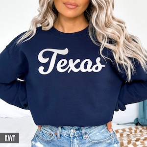 Texas Sweatshirt, Texas Crewneck, State of Texas Gift for him, Texas gift for her, Vintage Retro Texas Hoodie, Texas Sweater