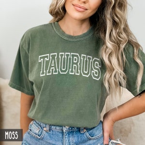 Comfort Colors® Taurus Shirt, April or May Birthday, Zodiac Gift for Her (Unisex), Taurus tee for him, Taurus Gift, Cute Taurus Shirt