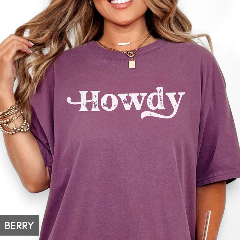 Comfort Colors® Howdy Shirt, Country Shirt unisex, Western Southern Shirt, Country Music Shirt, Texas Tee, Country CowGirl concert tee image 6