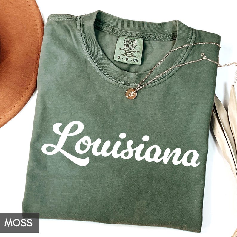 Comfort Colors® Louisiana Shirt, State of Louisiana Shirt, Louisiana gift for him or gift her, Cute Louisiana, Vintage Retro Louisiana Tee image 4