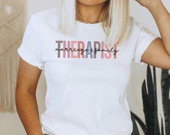 Regalo para terapeuta matrimonial y familiar, camiseta para terapeuta matrimonial, consejero matrimonial, terapeuta familiar, camiseta de terapia, camiseta para terapeuta, regalo para terapeuta matrimonial y familiar