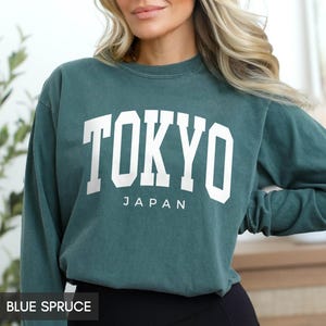 Comfort Colors® Tokyo Japan LONG Sleeve Shirt, Family Vacation Souvenir, Tokyo Group Matching Girls Trip tees, for women or men