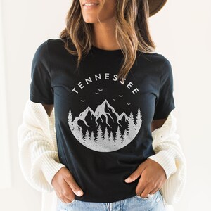 Tennessee Shirt, Tennessee T-Shirt, Womens Tennessee Shirt (Unisex), State of Tennessee Gift, Tennessee Vacation Tee, Tennessee Nature Shirt Black