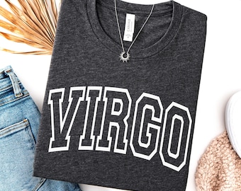 Virgo Shirt, Zodiac Gift for Her or Him (Unisex), Virgo Vintage Retro style shirt, August September Birthday, Virgo Gift Astrological shirt