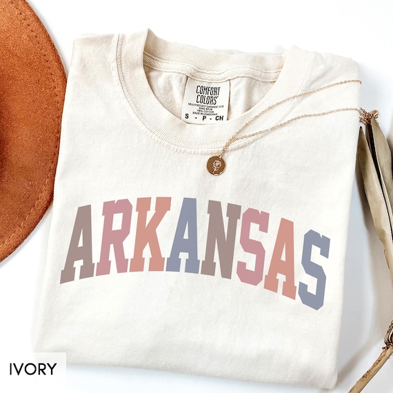 Comfort Colors® Arkansas Shirt, State of Arkansas Shirt, Travel Shirt for him or her, Cute Arkansas TShirt, Vintage Retro AR Trip (Spring)