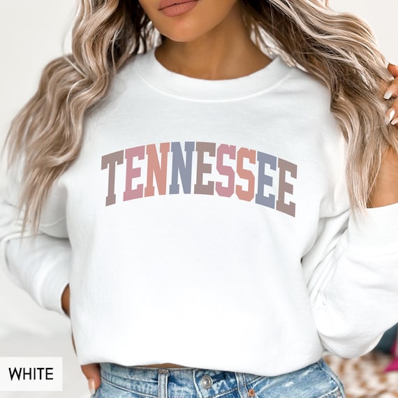 Tennessee Sweatshirt, TN Crewneck, State of Tennessee Gift for him or her, Retro Tennessee Hoodie, Family Vacation Travel Outfit (Spring)