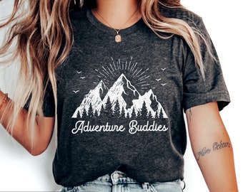 Adventure Buddies, Adventure Shirt, Camp Shirt, Camping Buddies, Vacation Shirt Couples, Outdoor Shirt, Matching Shirt, Camping Shirt