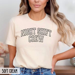 Night Shift Crew T-shirt, Emergency Department, ER Nurse Tech, Night Shift Emergency Medicine, Trauma nurse, Nurse graduation,Emergency Room image 3