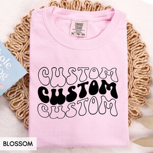 Comfort Colors® Custom YOUTH tshirt, Any of our designs on a Kids Shirt, Personalized Children's tee, Text only Logo Christmas Birthday Gift image 6