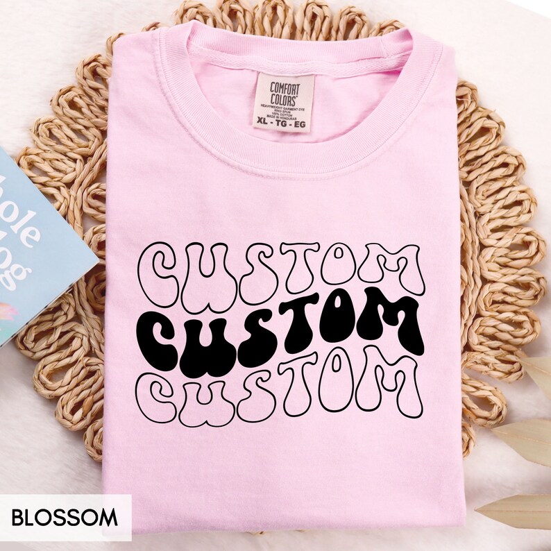 Comfort Colors® Custom YOUTH tshirt, Any of our designs on a Kids Shirt, Personalized Children's tee, Text only Logo Christmas Birthday Gift image 6
