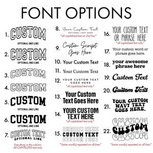Comfort Colors® CUSTOM Shirt, Boxy fit Short Shirt, Trendy Personalized shirt, Varsity style Design your own tee, Custom logo phrase tshirt image 2