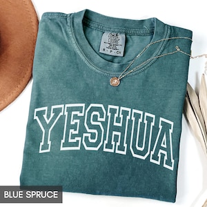 Comfort Colors® Yeshua shirt, Christian t-shirt, Jesus Saves tshirt, church staff apparel, Religious shirt, Jesus shirt, gift for her or him