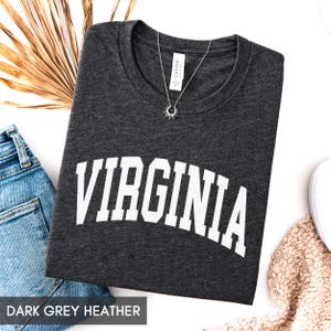 Virginia Shirt, State of Virginia Family Vacation outfit, VA gift for him or her, Virginia TShirt, Vintage Retro style Cute Virginia Tee