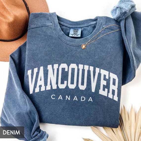 Comfort Colors® Vancouver Canada Sweatshirt, Family Vacation Trip, Vancouver Travel Souvenir, Vancouver Group Girls Trip Matching Hoodies