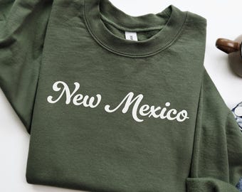 New Mexico Sweatshirt, New Mexico Crewneck, State of New Mexico Gift for him, New Mexico gift for her, Vintage Retro New Mexico Hoodie