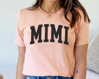 MIMI Shirt, Pregnancy Announcement shirt, Birthday Gift for Mimi or Grandma, Mothers Day gift, Baby Reveal to Mimi, Vintage retro Memaw top