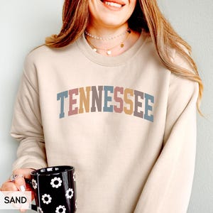 Tennessee Sweatshirt, TN Crewneck, State of Tennessee Gift for him or her, Retro Tennessee Hoodie, Family Vacation Travel Outfit (Summer) image 4
