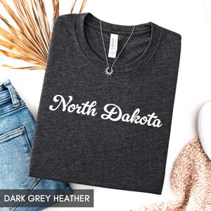 North Dakota Shirt, State of North Dakota Shirt, North Dakota gift for him or gift for her, ND TShirt, Vintage Retro North Dakota Tee