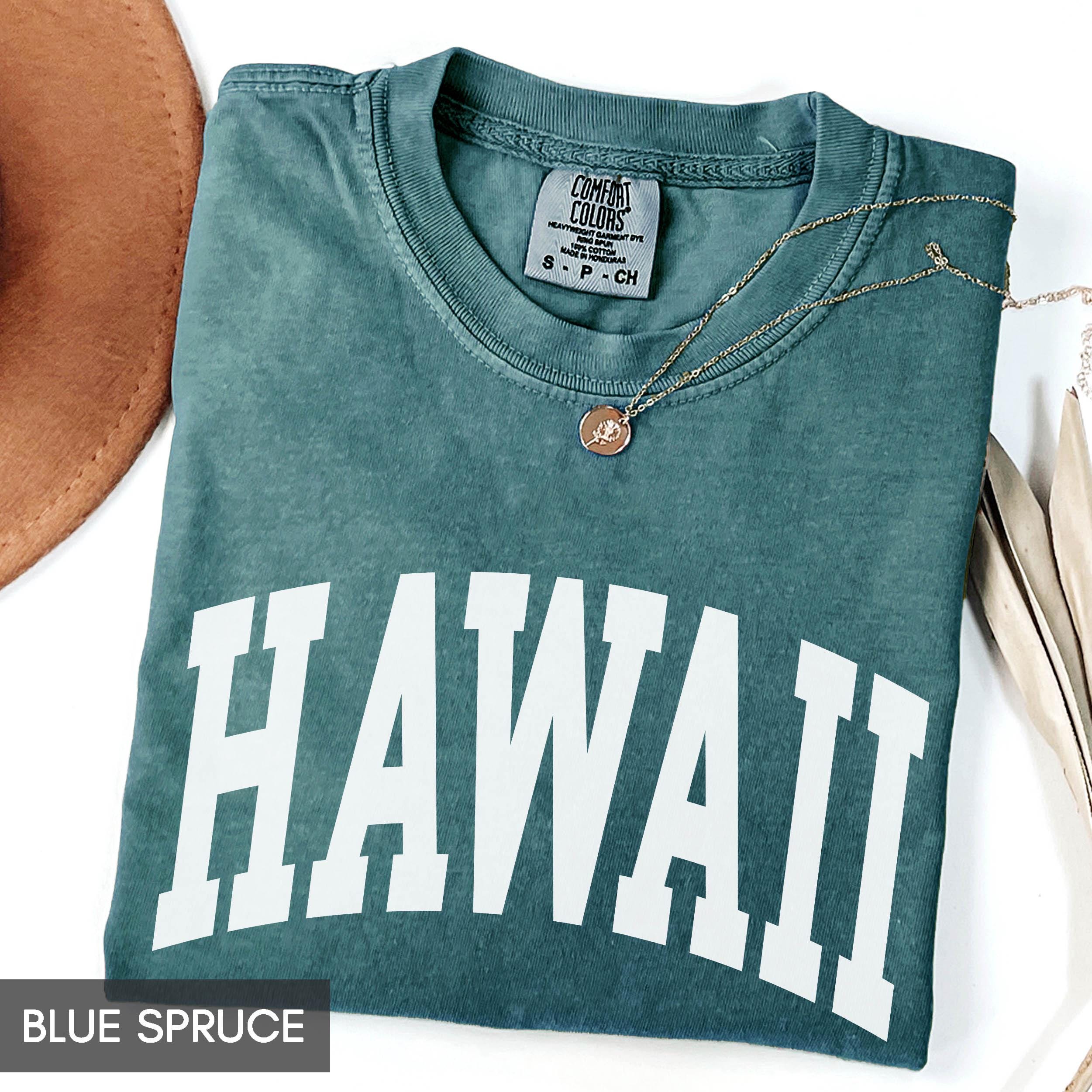 Comfort Colors® Hawaii Shirt, State of Hawaii Shirt, Travel Shirt for him or her, Cute Hawaii TShirt, Vintage Retro HI Trip tee