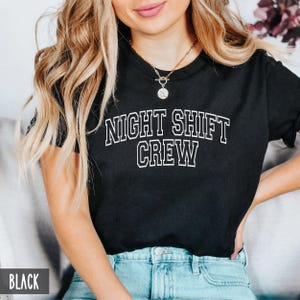 Night Shift Crew T-shirt, Emergency Department, ER Nurse Tech, Night Shift Emergency Medicine, Trauma nurse, Nurse graduation,Emergency Room image 7