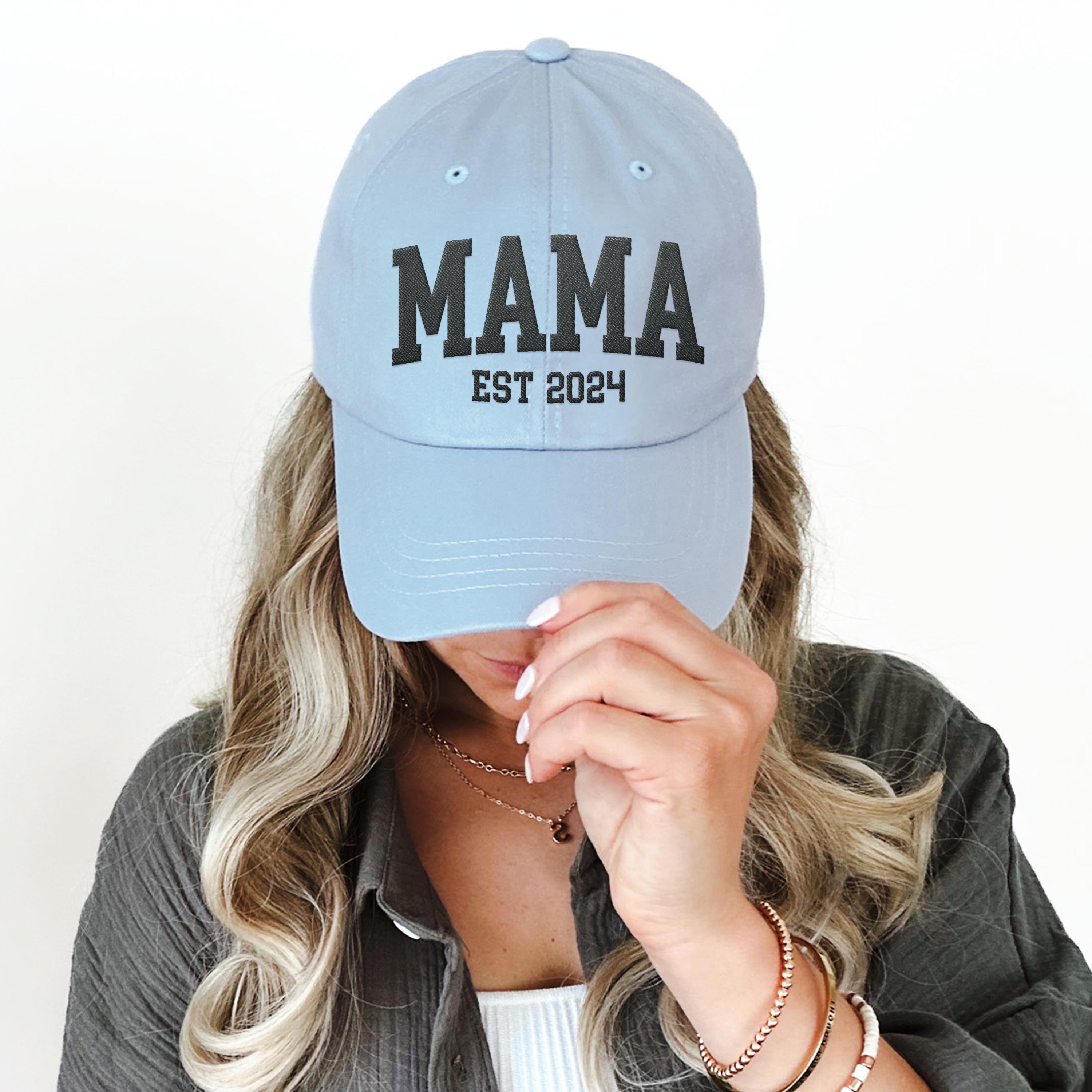 MAMA 2025 / 2026 Hat, Embroidered New Mom Baby Announcement