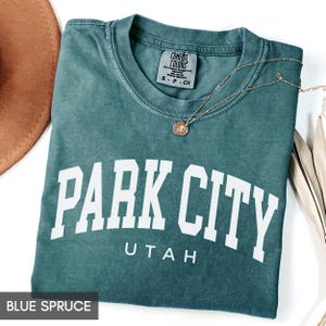 Comfort Colors® Park City Utah Shirt, Family Vacation Park City UT Travel Souvenir, State of Utah Group Trip Matching tees, women or men