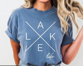 Comfort Colors® Lake Life Shirt, Lake Vacation Shirt, Lake Vibes, Boat Trip Shirt, Funny Life Is Better At The Lake, Cute Summer Shirt
