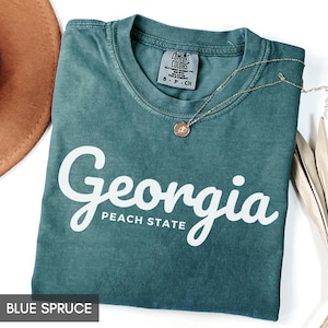 Comfort Colors® Georgia Shirt, Peach State Shirt, Travel Shirt for him or her, Cute Georgia TShirt, Vintage Retro GA Trip tee
