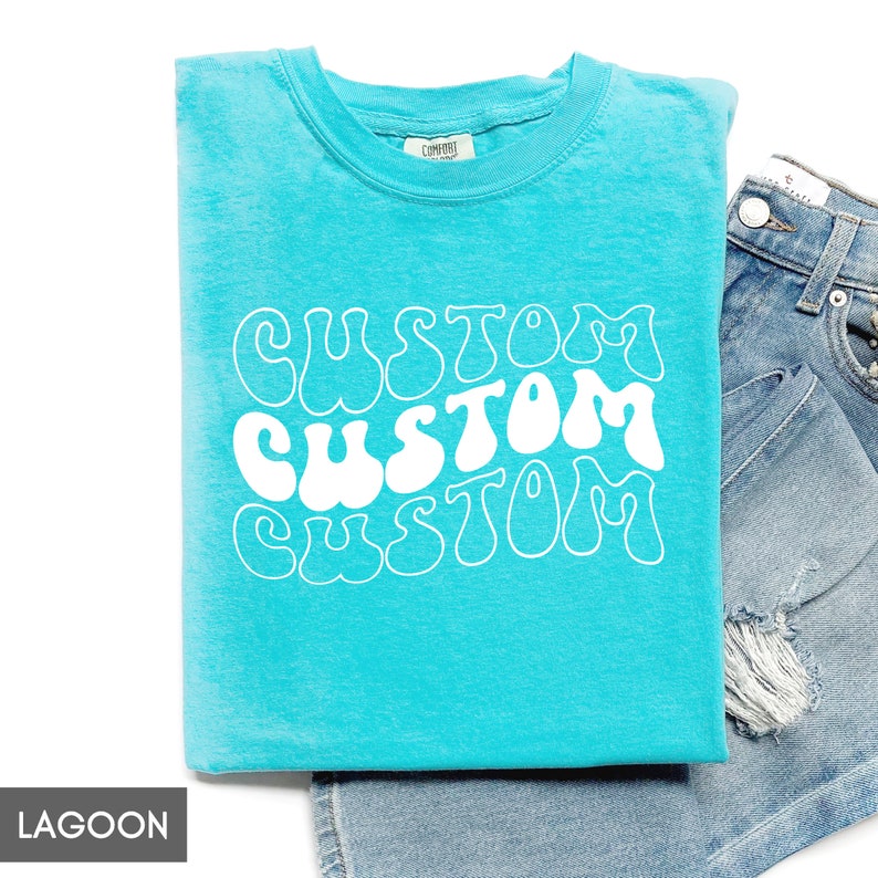 Comfort Colors® Custom YOUTH tshirt, Any of our designs on a Kids Shirt, Personalized Children's tee, Text only Logo Christmas Birthday Gift image 7