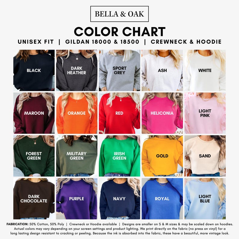 a collage of different colored sweatshirts