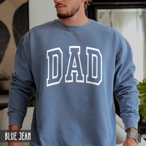 Comfort Colors® DAD Sweatshirt, New Daddy Crewneck, Baby Reveal, Funny Fathers Day Gift, Daddy Birthday Gift from kids, Vintage Dad Sweater