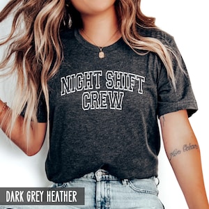 Night Shift Crew T-shirt, Emergency Department, ER Nurse Tech, Night Shift Emergency Medicine, Trauma nurse, Nurse graduation,Emergency Room image 1