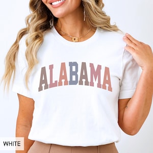 Alabama Shirt, State of Alabama Family Vacation outfit, AL gift for him or her, Alabama TShirt, Vintage Retro style Cute Alabama Tee (Spring