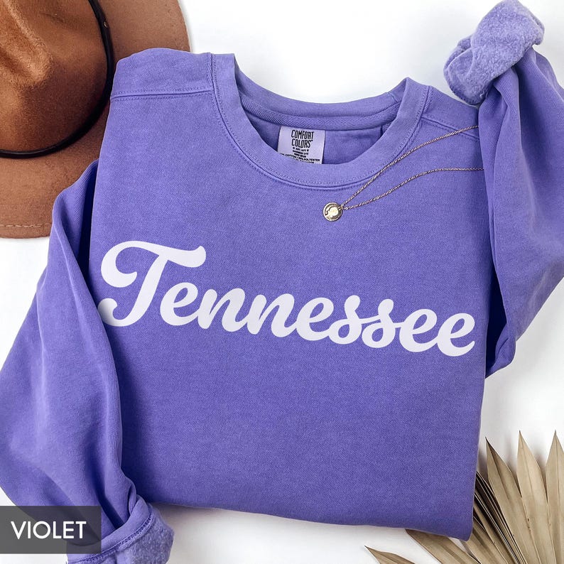 Comfort Colors® Tennessee Sweatshirt, Tennessee Crewneck, State of Tennessee Gift for him or her, Vintage Retro Tennessee Shirt, TN Sweater image 6