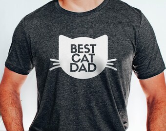 Best Cat Dad Ever, Fathers Day Gift, Funny Fathers Day for Dad to cats, Cat Lover Gift, New cat ownderShirt for Men, Cat Dad tee