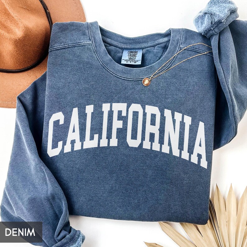 Sweat-shirt California Comfort Colors®, cadeau État de Californie pour lui, sweat à capuche de style rétro vintage, voyage de vacances en famille en Californie image 5