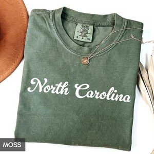 Comfort Colors® North Carolina Shirt, State of North Carolina Shirt, North Carolina gift for him or gift her, Vintage Retro NC Tee