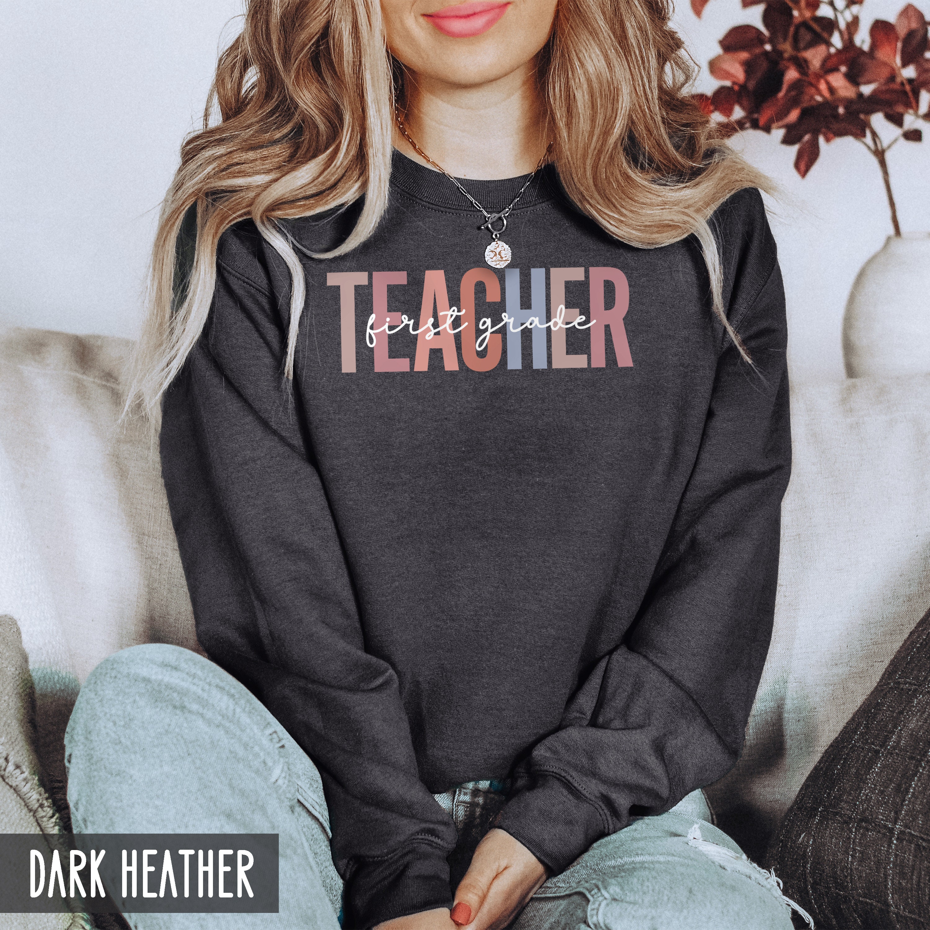 First Grade Teacher Gift, First Grade Teacher Sweatshirt, 1st Grade ...