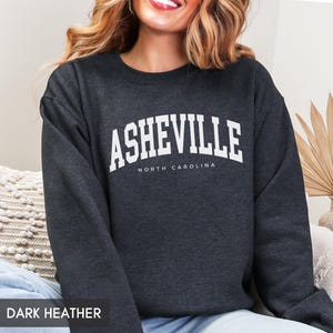 Asheville North Carolina Sweatshirt, Family Vacation Hoodie, Asheville NC Travel Souvenir, Group Trip Matching Crewnecks for women or men image 2