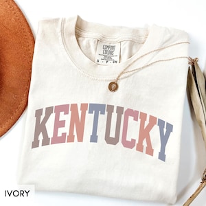 Comfort Colors® Kentucky Shirt, State of Kentucky Shirt, Travel Shirt for him or her, Cute Kentucky TShirt, Vintage Retro KY Trip tee-Spring