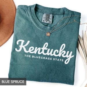 Comfort Colors® Kentucky Shirt, Bluegrass State Kentucky Shirt, Travel Shirt for him or her, Cute Kentucky TShirt, Vintage Retro KY Trip tee