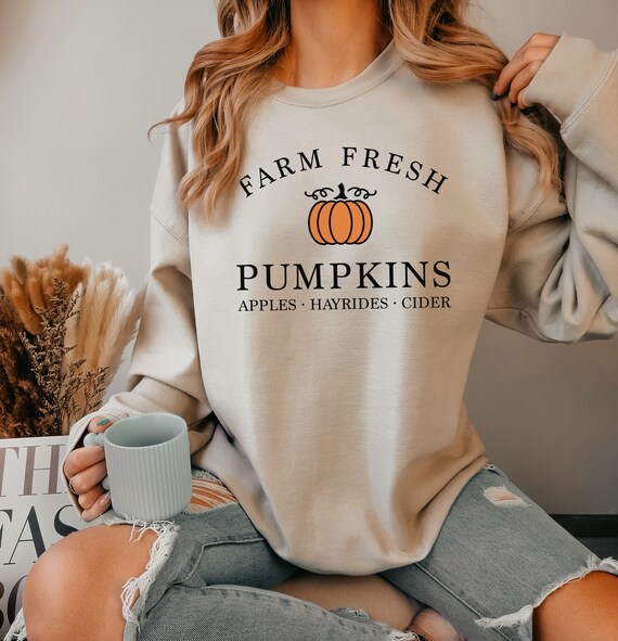 Fall Sweatshirt Women Fall Sweater Fall Pumpkin Sweatshirt - Etsy