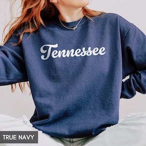 Comfort Colors® Tennessee Sweatshirt, Tennessee Crewneck, State of Tennessee Gift for him or her, Vintage Retro Tennessee Shirt, TN Sweater image 8