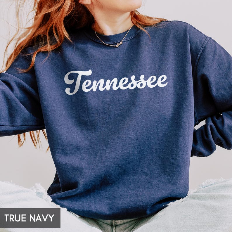 Comfort Colors® Tennessee Sweatshirt, Tennessee Crewneck, State of Tennessee Gift for him or her, Vintage Retro Tennessee Shirt, TN Sweater image 8