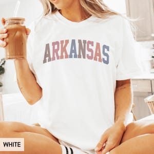 Comfort Colors® Arkansas Shirt, State of Arkansas Shirt, Travel Shirt for him or her, Cute Arkansas TShirt, Vintage Retro AR Trip (Spring) image 7
