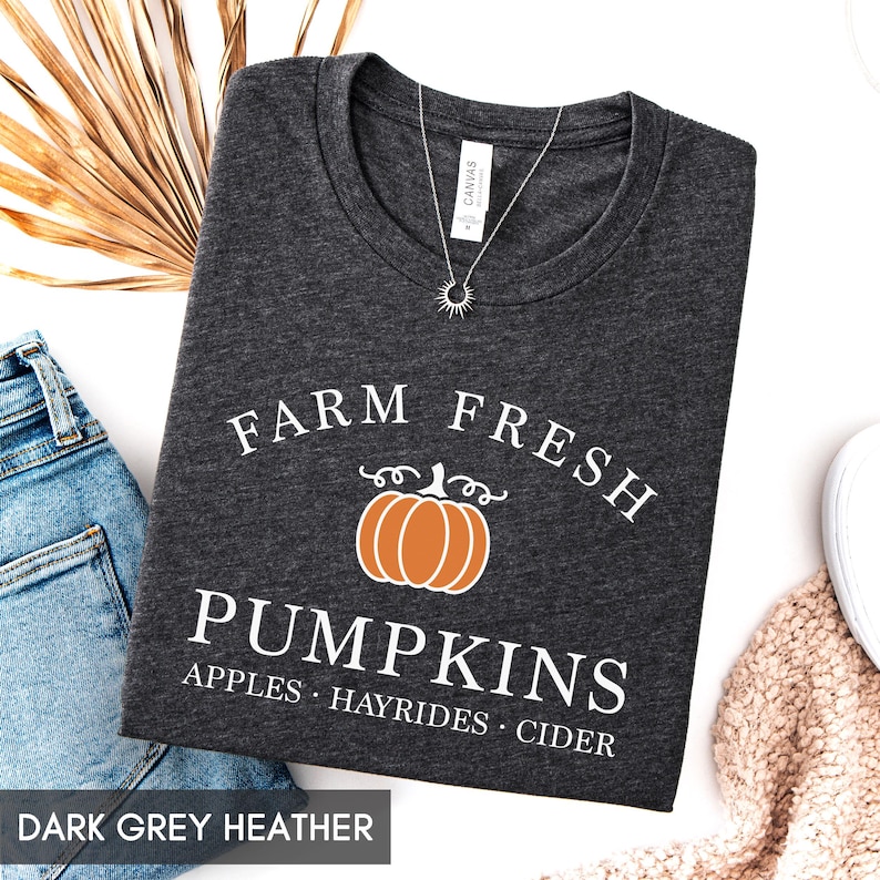 Fall Shirt, Fall Pumpkin Shirt, Fall Clothing, Fall T-Shirt, Pumpkin Patch, Hello Pumpkin, Autumn Shirt, Cute Fall Shirt For Women, Men image 3