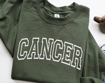 Zodiac Cancer Sweatshirt, Gift for Her or him (unisex), Cozy Cancer Crewneck for him, Cancer Astrology Gift, June or July Birthday Hoodie