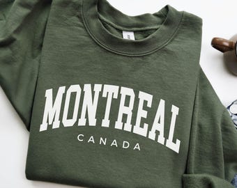 Montreal Canada Sweatshirt, Family Vacation Hoodie, Montreal Travel Souvenir, Montreal Group Matching Crewnecks, Girls Trip for women or men