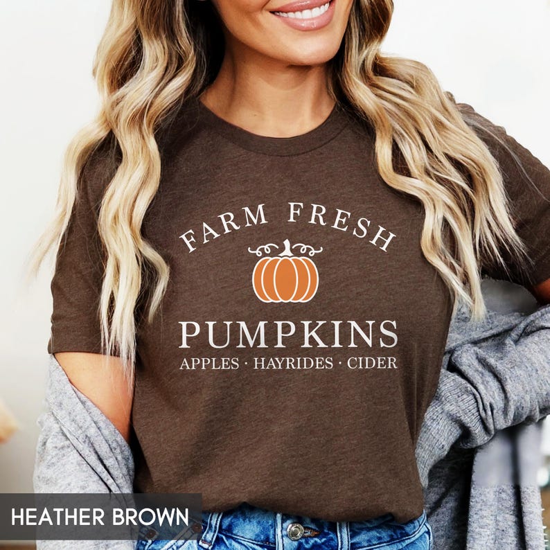 Fall Shirt, Fall Pumpkin Shirt, Fall Clothing, Fall T-Shirt, Pumpkin Patch, Hello Pumpkin, Autumn Shirt, Cute Fall Shirt For Women, Men image 2